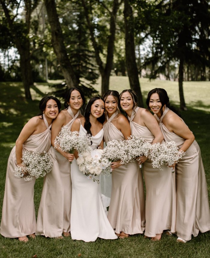 Stylish and Timeless Hilltop Wedding Center Nuptials