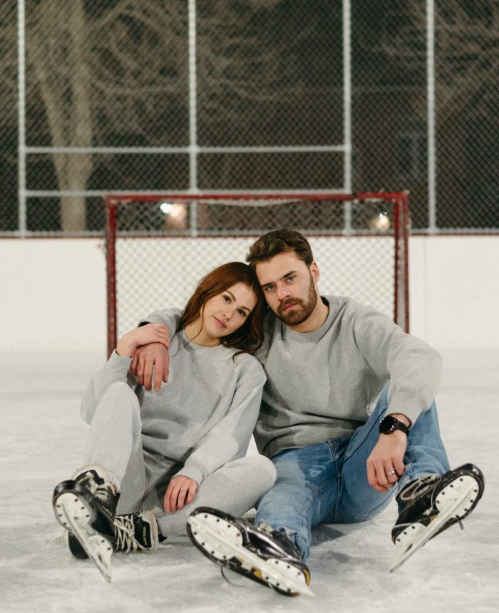 Alberta Childhood Sweethearts Celebrating Love on The Ice