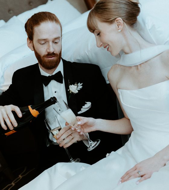 A Romantic Candlelit Alberta Wedding