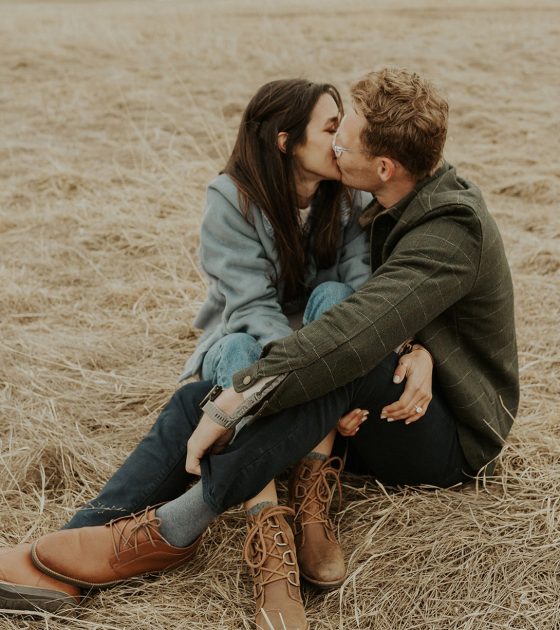 Sweet Evergreen Engagement Session with an Adorable Puppy
