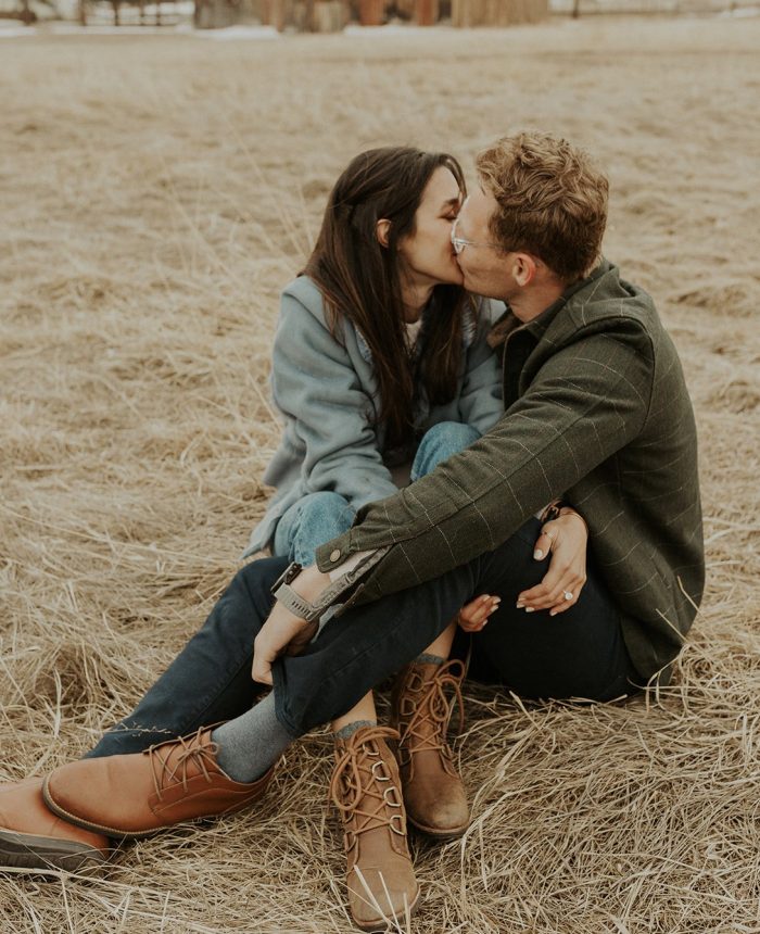 Sweet Evergreen Engagement Session with an Adorable Puppy