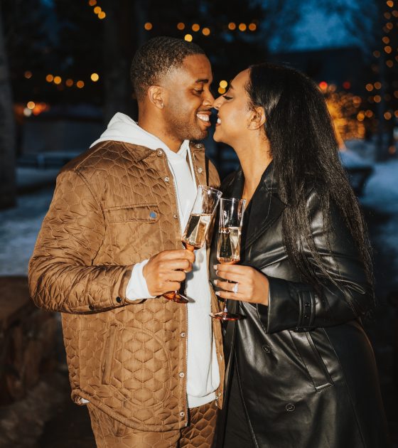 A Magical Winter Wyoming Proposal