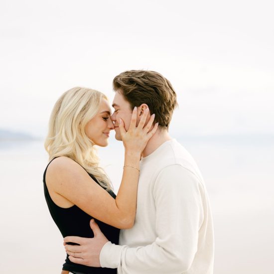 Adorable and Tender Utah Pink Lake Engagement Session