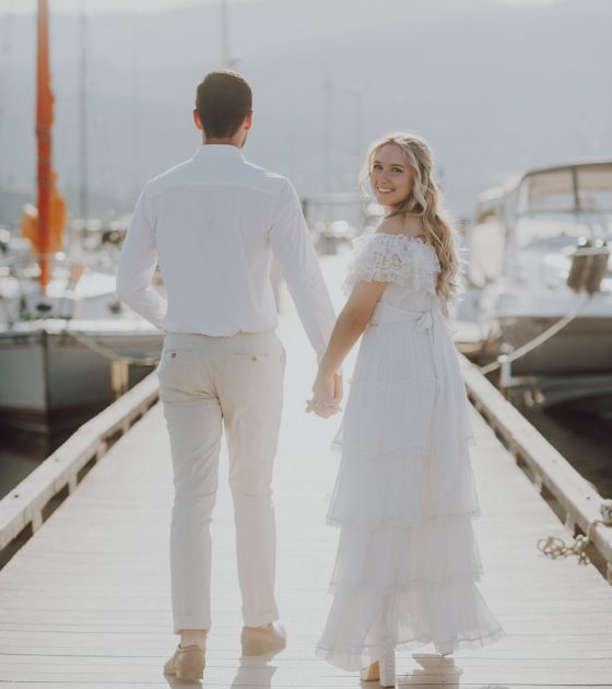 Romantic Summer Engagement Session on Kelowna Waters