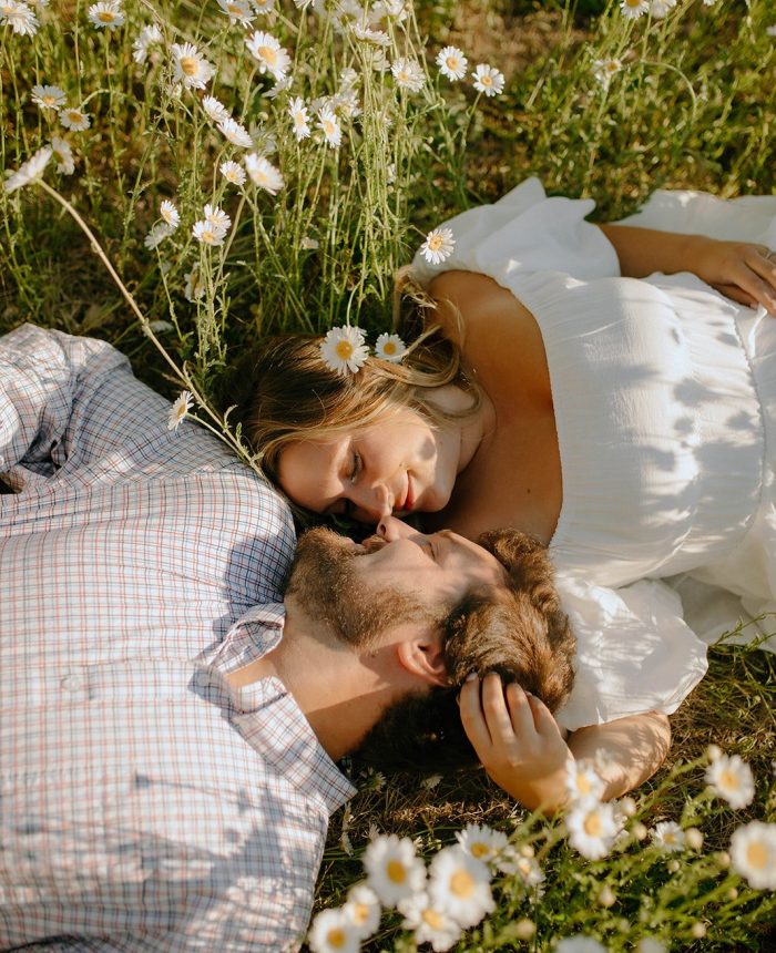 Blissful and Dreamy Colorado Sunset Engagement Session