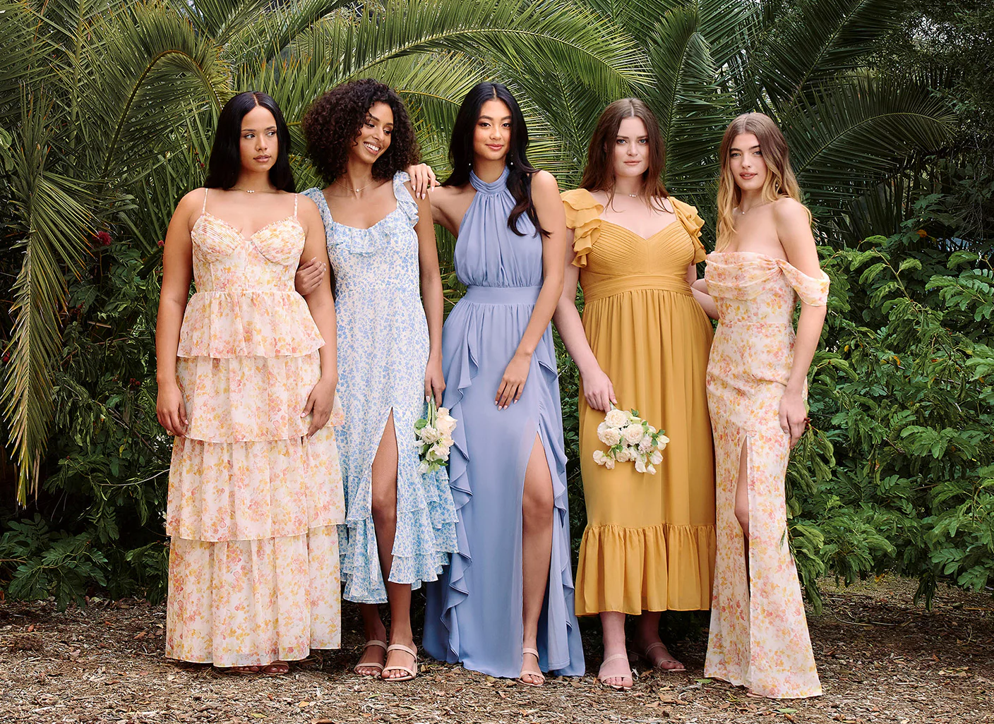 birdy grey floral bridesmaid dresses Sage Le Fleur Bridesmaid Dress Chiffon Size Large