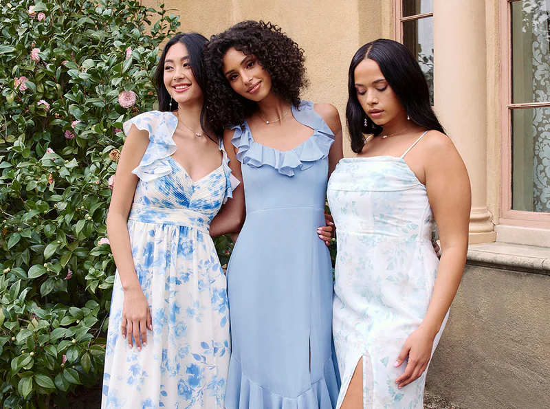 birdies bridesmaid dresses Almond Amy Wide Scoop Neck Bridesmaid Dress