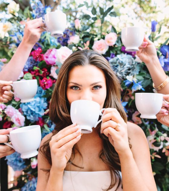 Dainty and Delightful Tea Time Styled Shoot in Golden