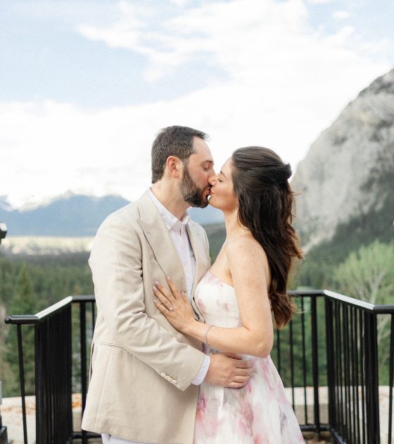 Sweet and Intimate Alberta Engagement Session