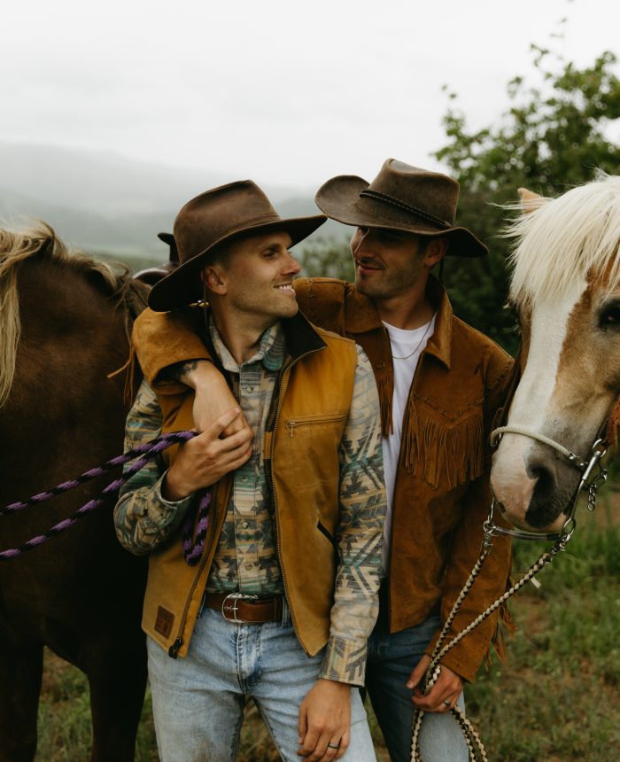 Heartfelt Colorado Engagements with Two Beautiful Horses