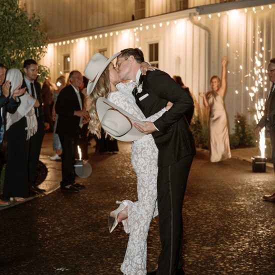 Chic White and Soft Pink Floral Filled Wedding in Utah