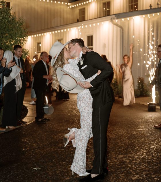 Chic White and Soft Pink Floral Filled Wedding in Utah
