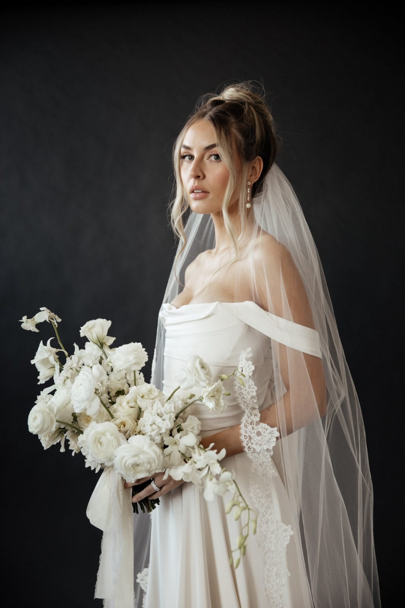 Modern and chic Halfpenny London bridal gown at Frankie Jane Bridal