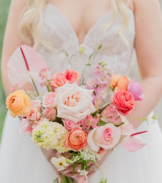 A Summery Vancouver Wedding Filled with Bright Blooms