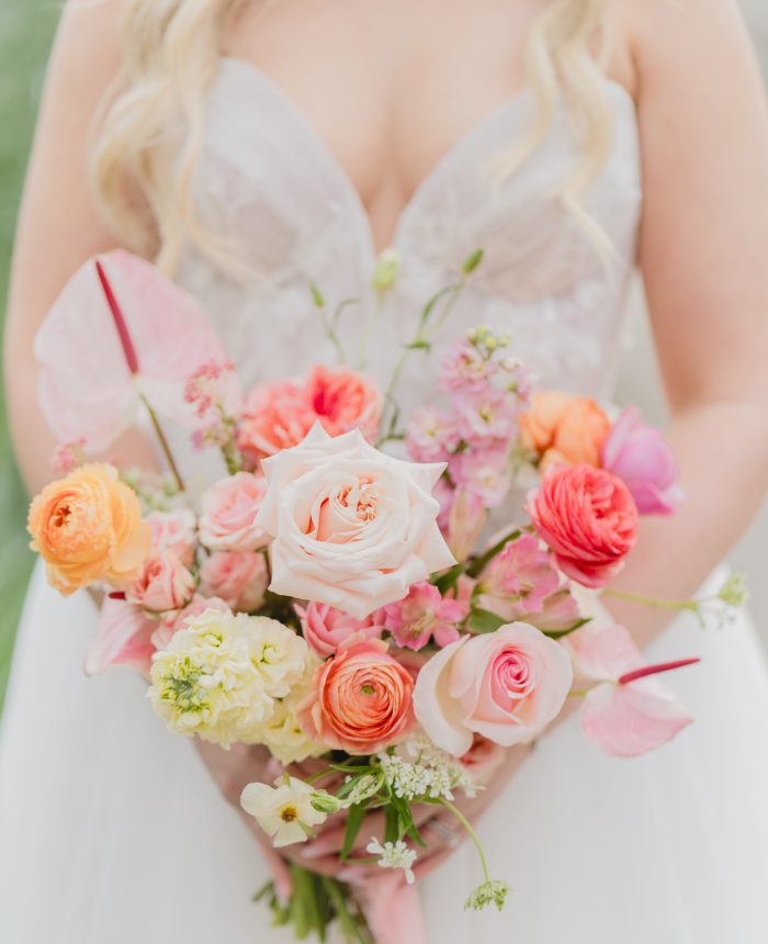 A Summery Vancouver Wedding Filled with Bright Blooms