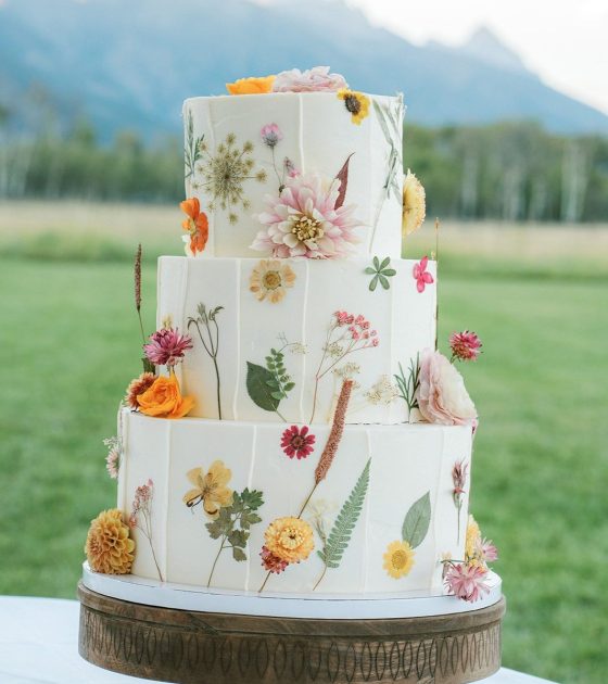 Perfectly Peachy Tented Wedding in Wyoming