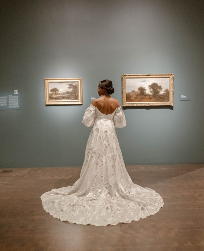 A Classic White and Green Wedding at the Denver Art Museum