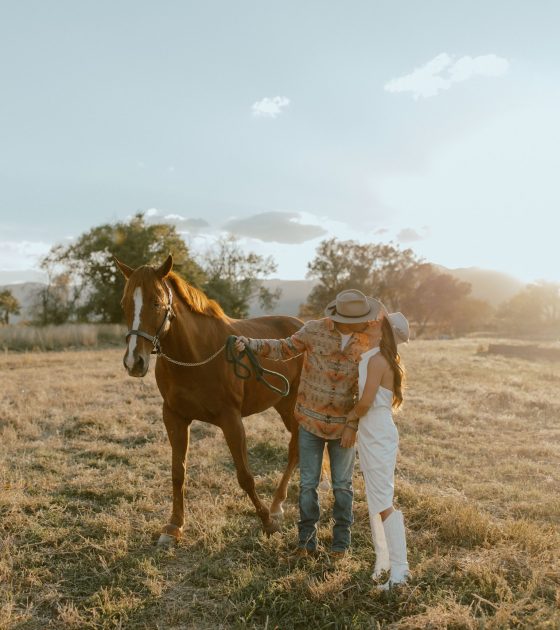 Adorable Western Engagement Session in Golden