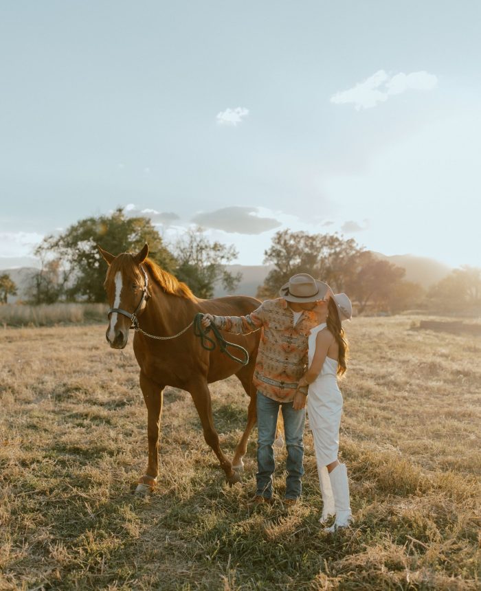 Adorable Western Engagement Session in Golden