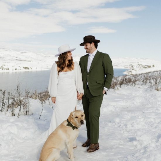 Stunning Winter Elopement Amongst Colorado Peaks