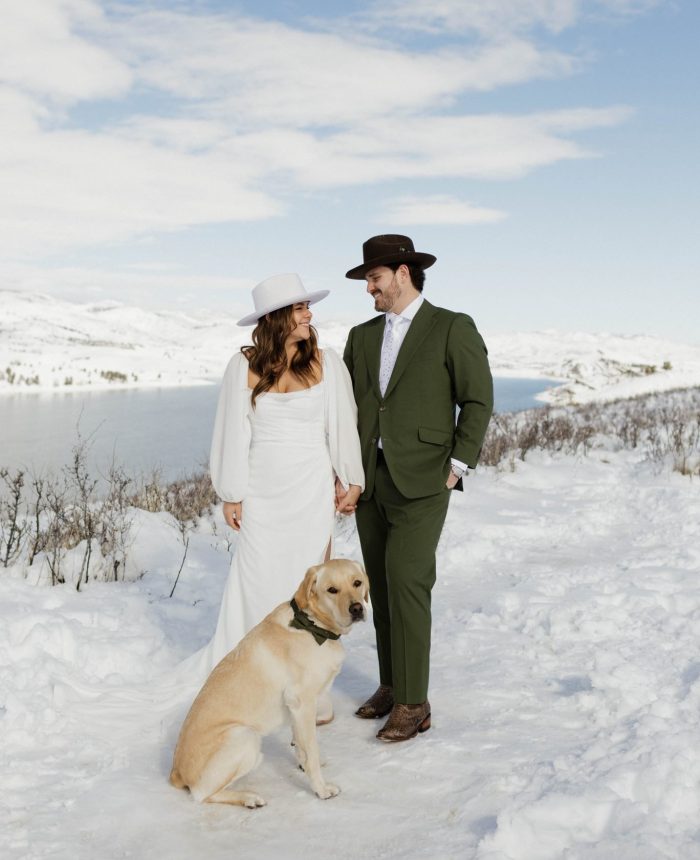 Stunning Winter Elopement Amongst Colorado Peaks