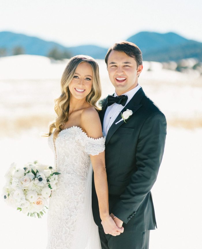 A Charming Snowy Wedding in Larkspur