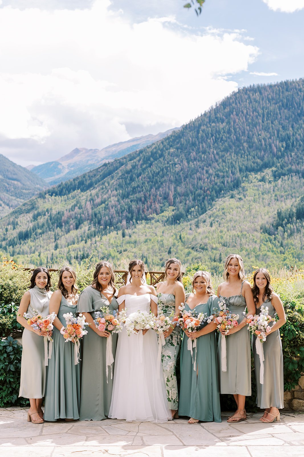 6 bridesmaid dresses Six bridesmaids