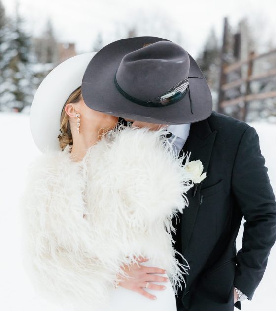 Cozy and Chic Winter Vail Nuptials