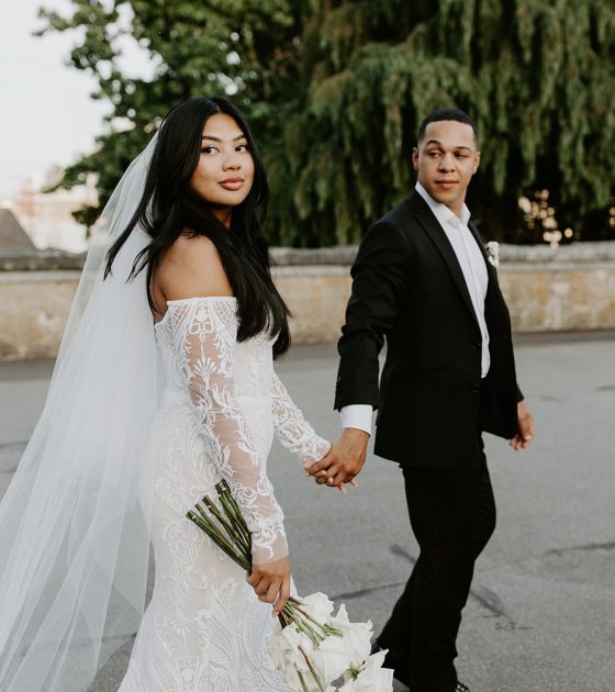 Poised and Sophisticated Waterfront Wedding Ceremony in BC