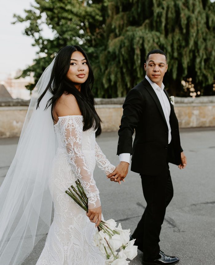 Poised and Sophisticated Waterfront Wedding Ceremony in BC