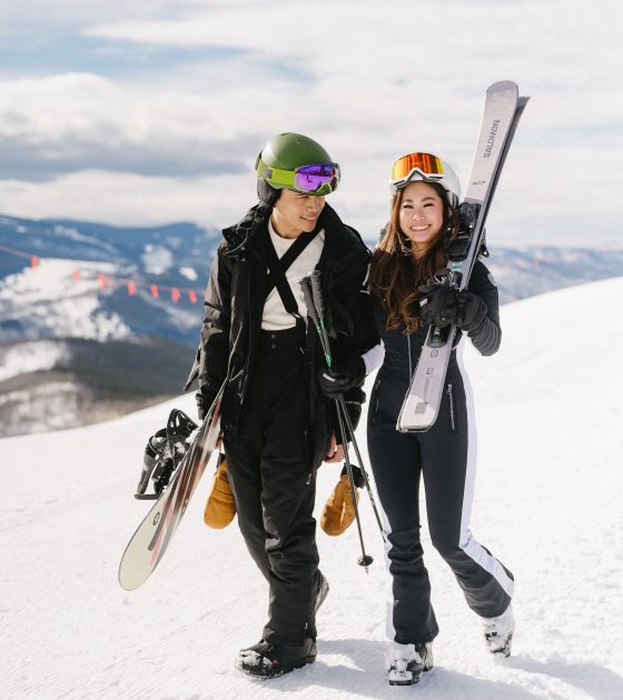 Hitting the Slopes in Vail for a Winter Engagement Session