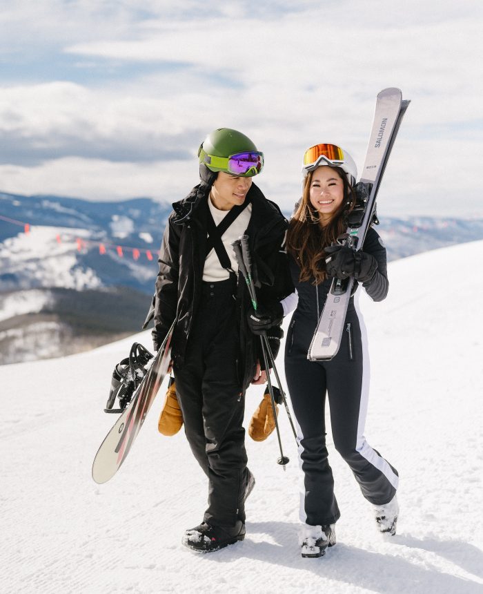 Hitting the Slopes in Vail for a Winter Engagement Session