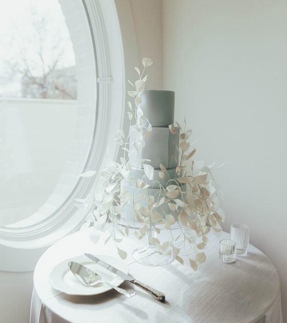 Elegant Icy Blue Wedding Inspiration in Utah