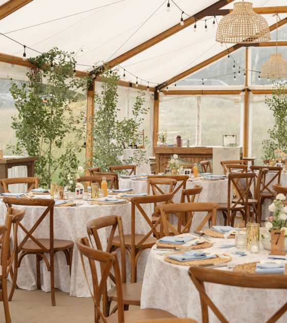 Pretty Summer Wedding with Elegant Pastels and Rattan Accents