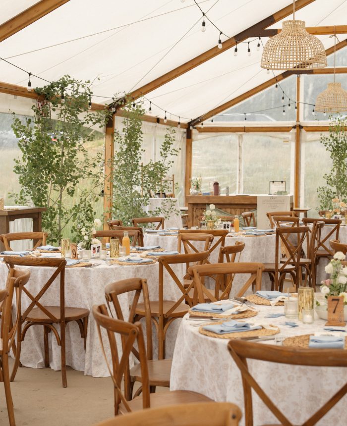 Pretty Summer Wedding with Elegant Pastels and Rattan Accents