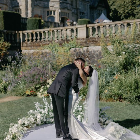 Timeless Blue and White Wedding at Hatley Castle
