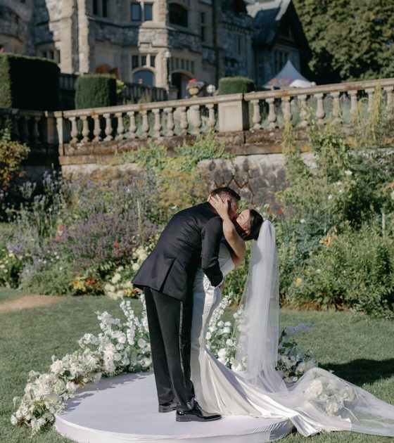 Timeless Blue and White Wedding at Hatley Castle