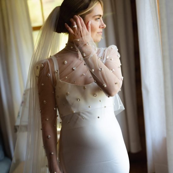 Sophisticated White and Black Trail Creek Ranch Wedding