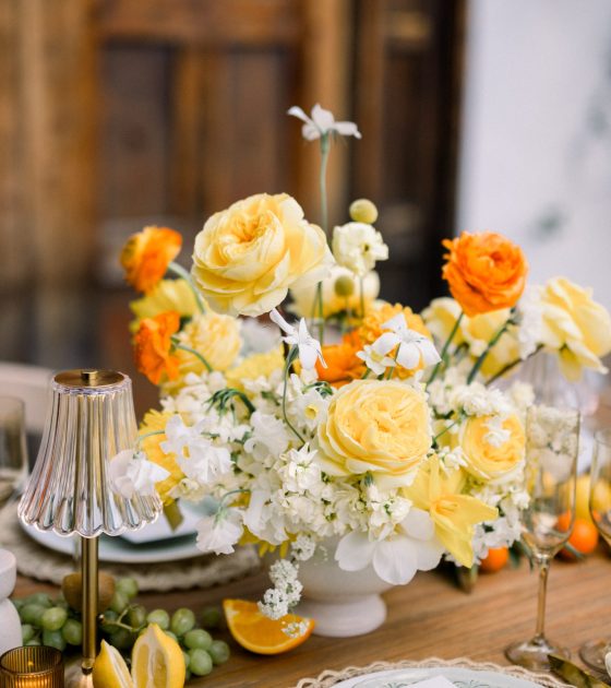 Bright and Bold Citrus Wedding Inspiration in Scottsdale