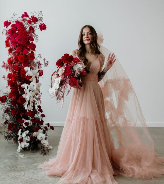 Bold and Blush Contemporary Wedding Design