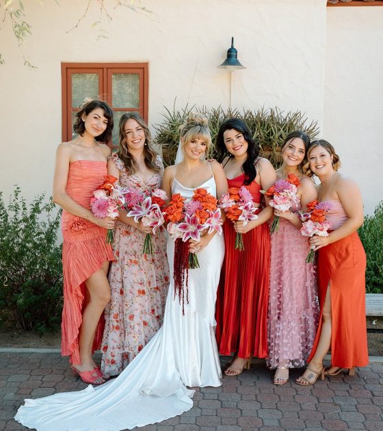 Dazzling Retro Glam Wedding in Arizona
