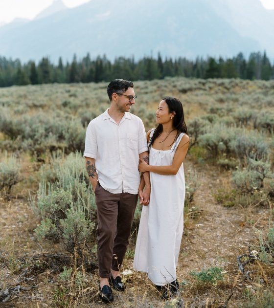 Intimate Moments Before “I Do” at Grand Teton National Park