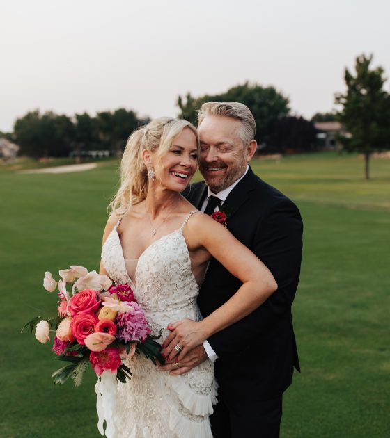 Tropical and Colorful Country Club Wedding in Idaho
