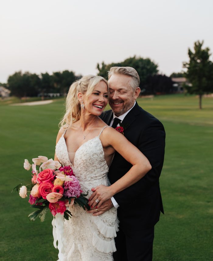 Tropical and Colorful Country Club Wedding in Idaho