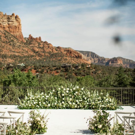 Floral-Filled Sedona Wedding with an Elevated Style
