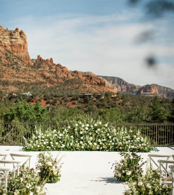 Floral-Filled Sedona Wedding with an Elevated Style