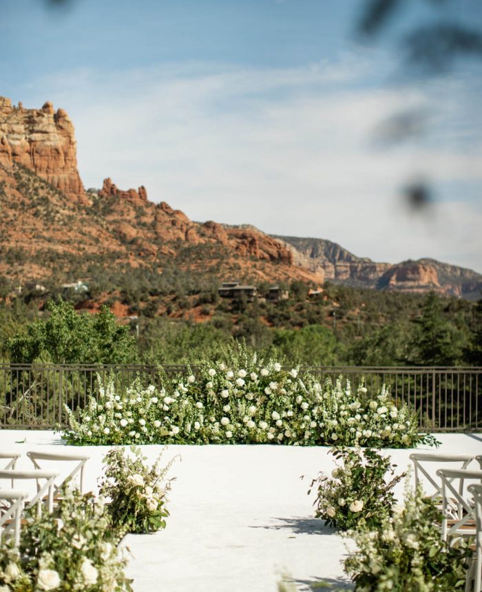 Floral-Filled Sedona Wedding with an Elevated Style
