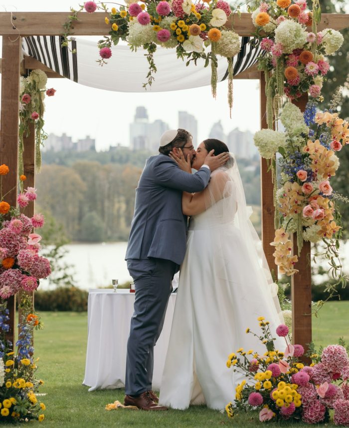Color-Drenched Tented Nuptials in British Columbia