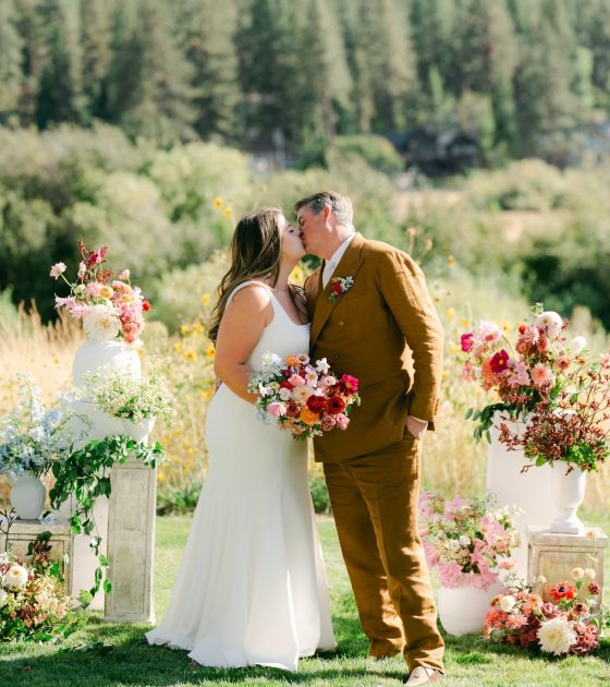 A Cheerful and Bold Lake Tahoe Wedding