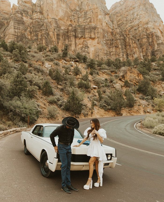 Zion National Park Bridals with Retro Flair